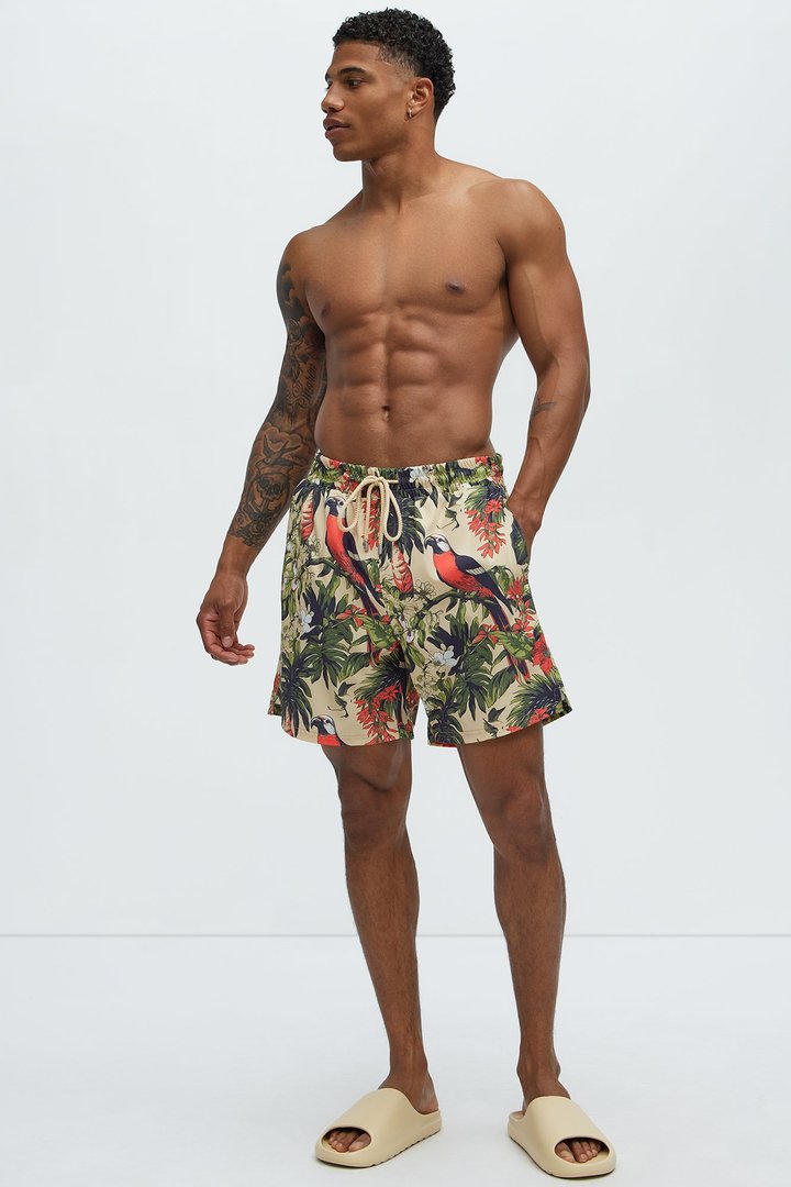 Rio Printed Swim Classic Trunk - Multi Color
