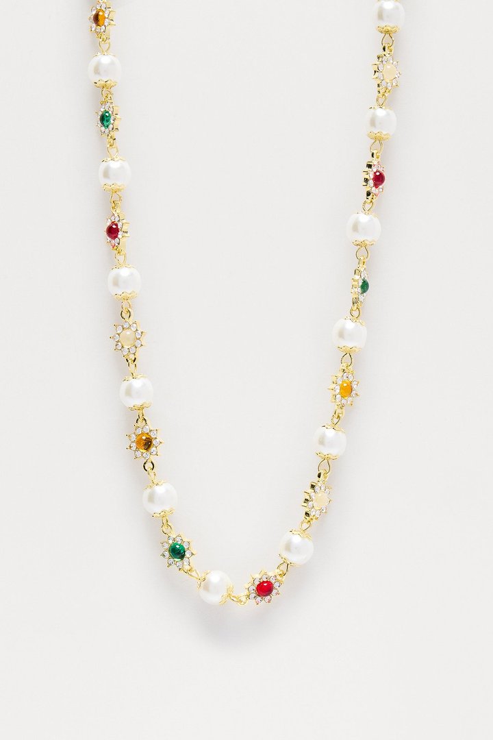 Newbridge Beaded Necklace - Gold