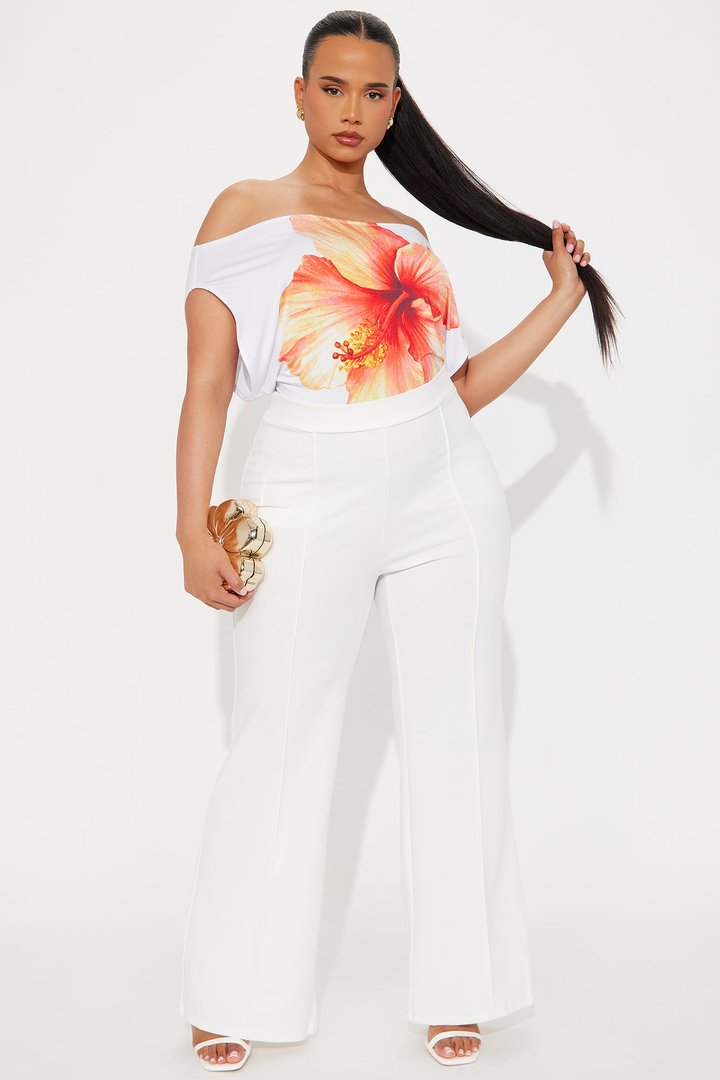 Resort Ready Off Shoulder Top - White/combo