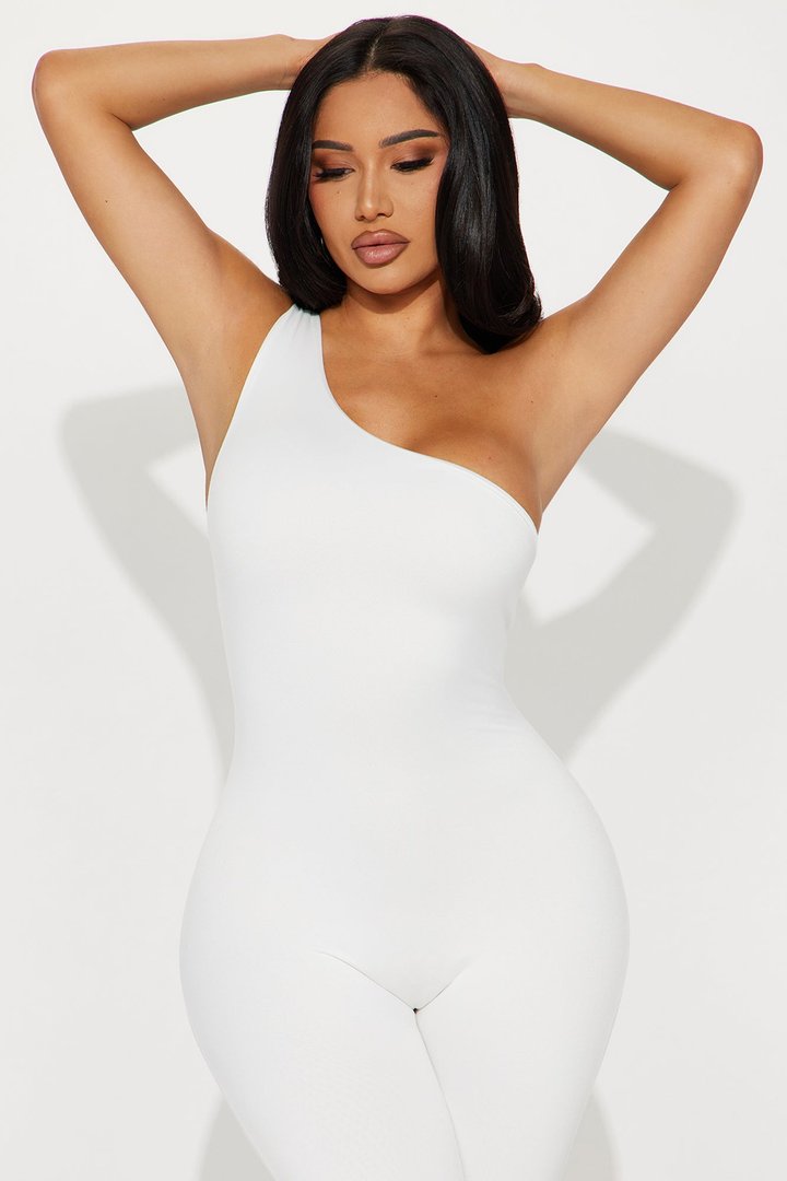 Leave It To Me Double Lined Jumpsuit - White