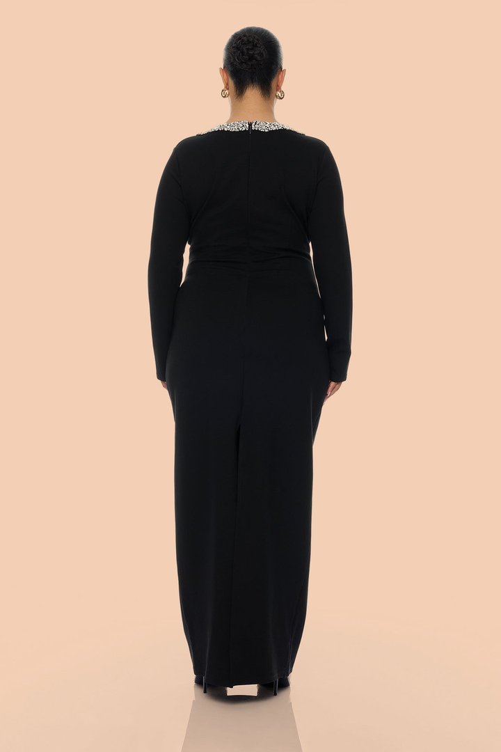 Desiree Embellished Maxi Dress - Black