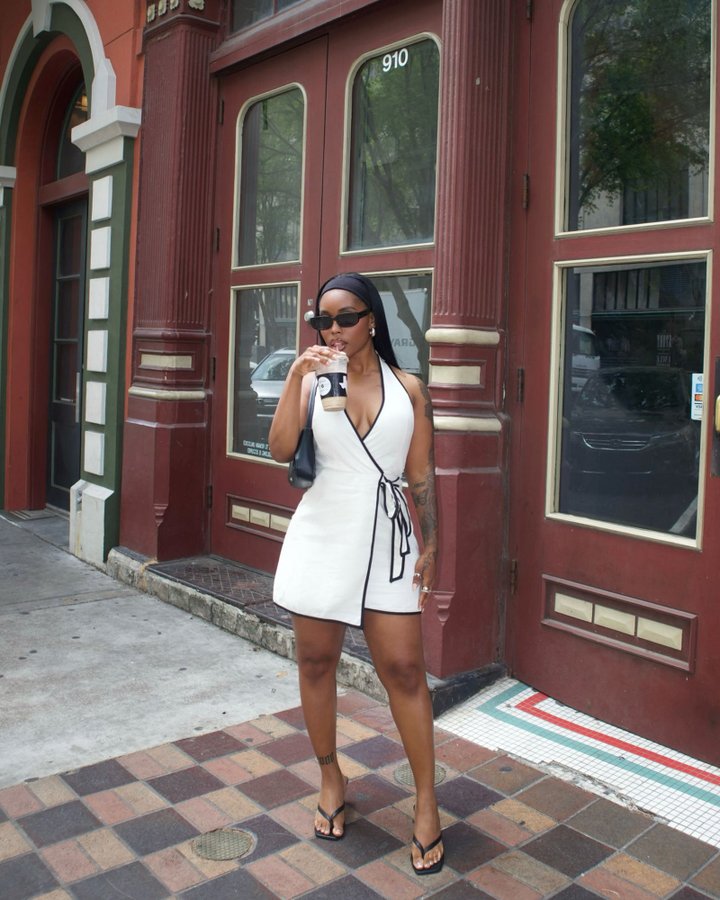 Selma Linen Mini Dress - Beige