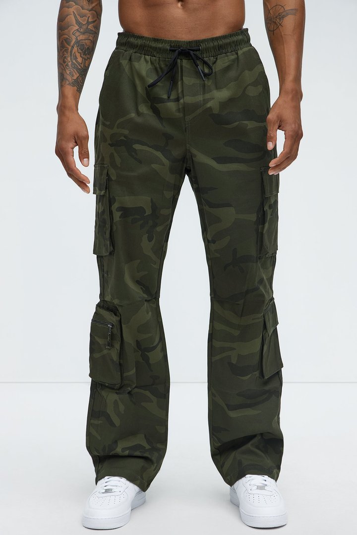 Stay On It Straight Cargo Pants - Camouflage