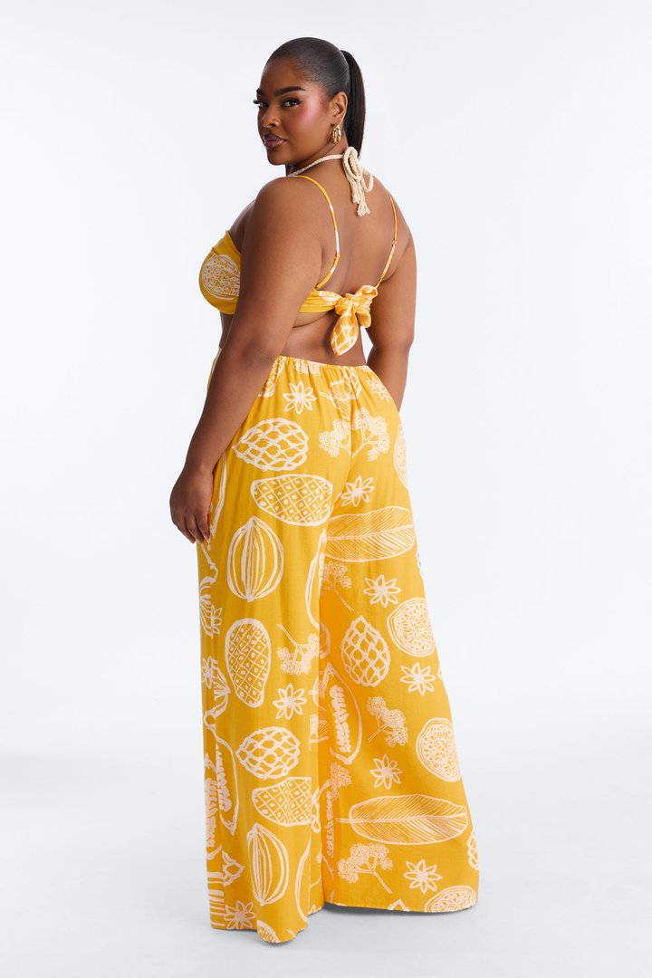 Island Love Jumpsuit - Yellow/combo