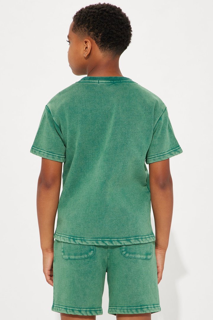 Mini Tyson Heavy Wash Boxy Tee - Green