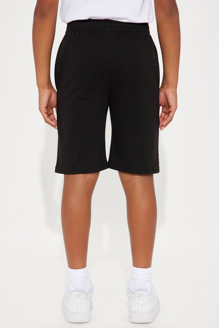 Mini Legendary Star Fleece Shorts - Black
