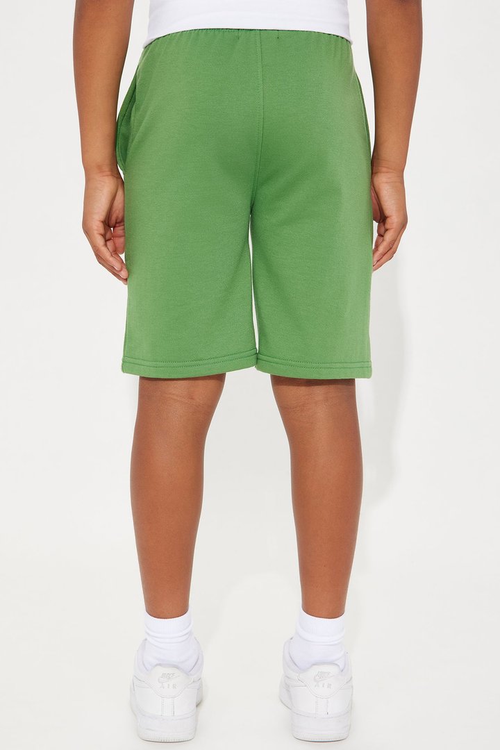 Mini LA Fleece Shorts - Olive
