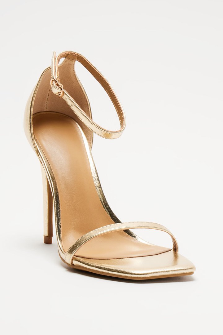 Linked Up Heels - Gold