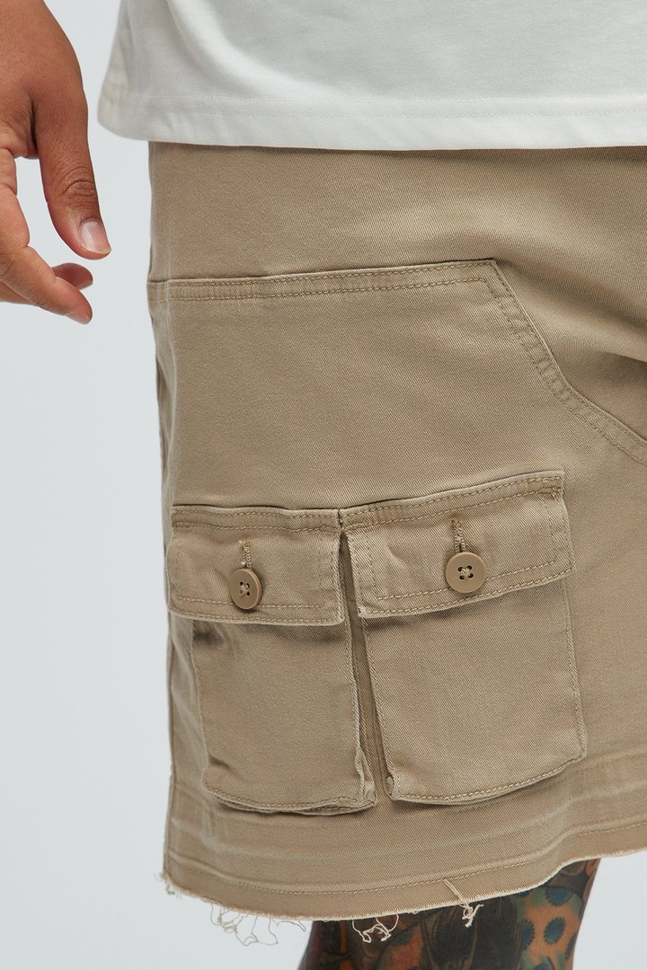 Marcus Cargo Relaxed Shorts - Tan