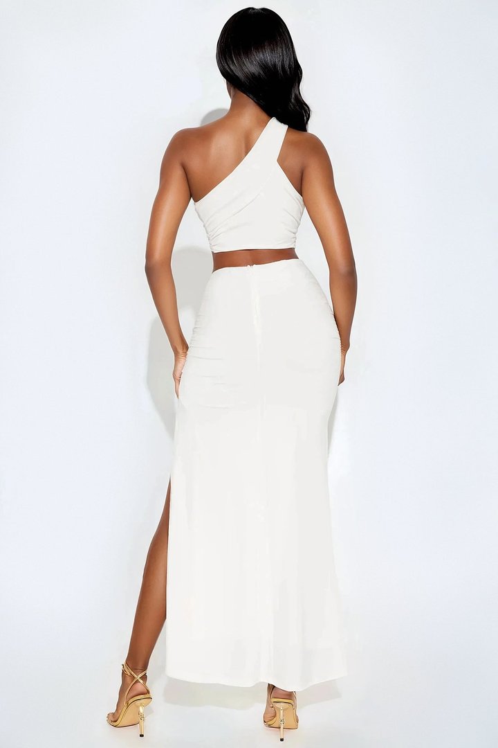 Madeline Maxi Skirt Set - White