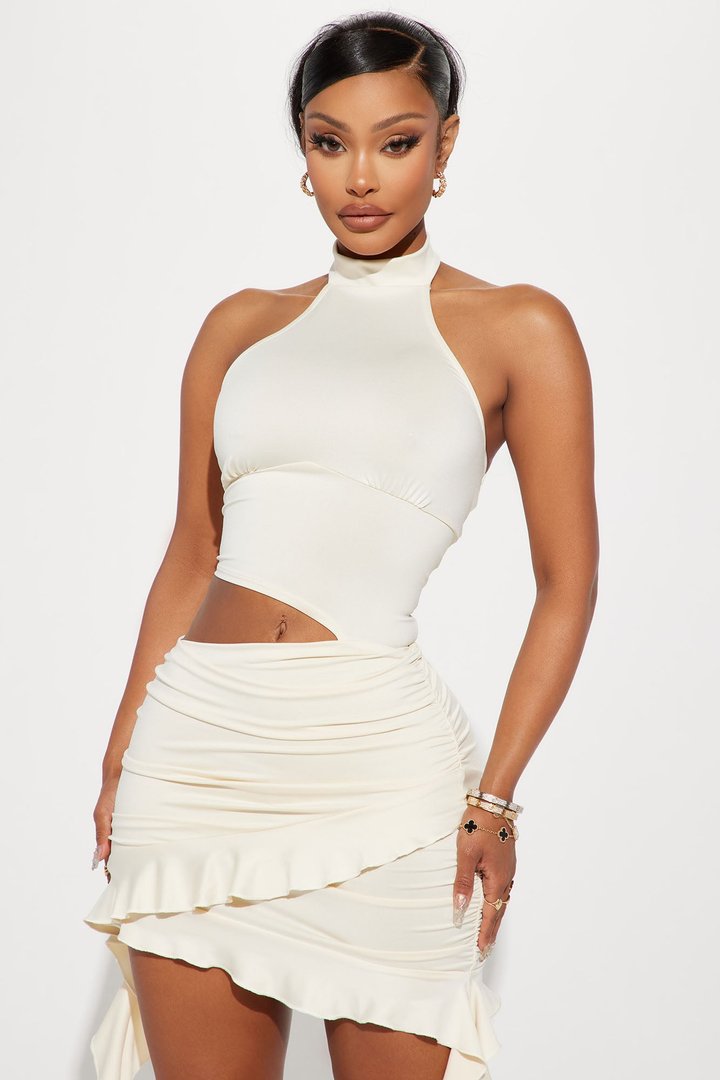 Hot For Life Mini Dress - Cream