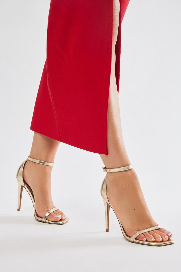 Linked Up Heels - Gold