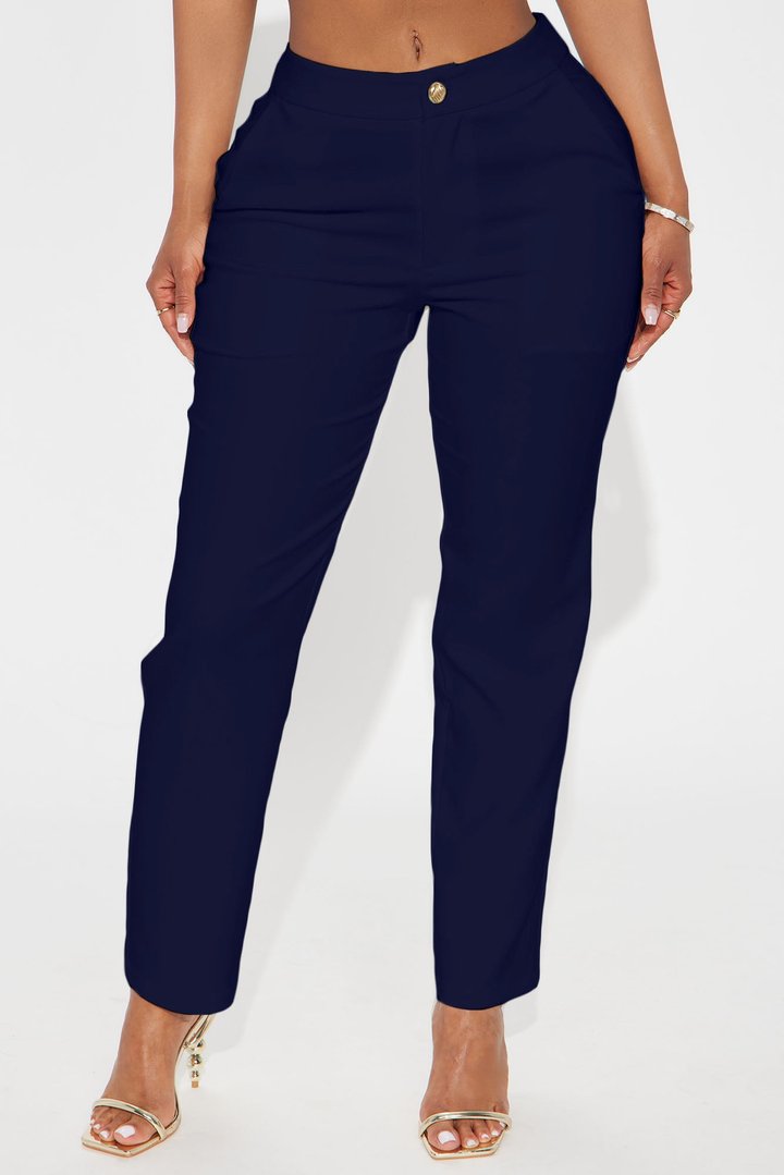 Mielle Skinny Trouser Pant - Navy
