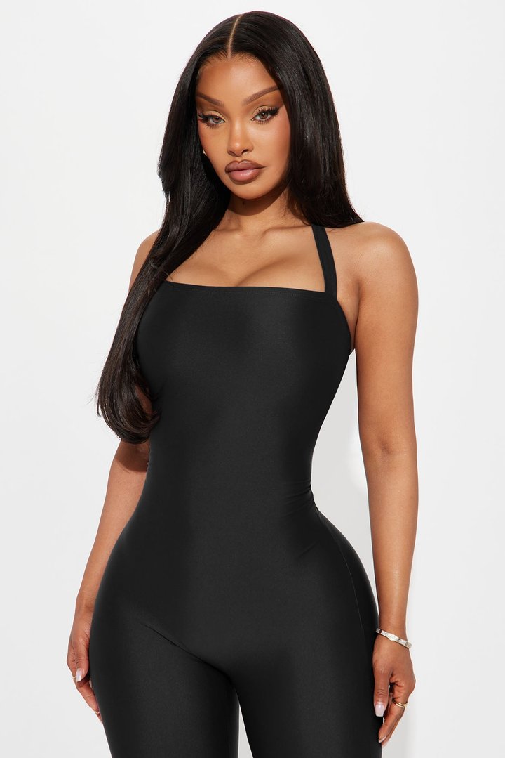 Lead The Way Halter Jumpsuit - Black