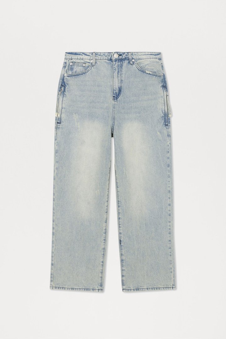 Run It By Baggy Jeans - Light Blue Wash