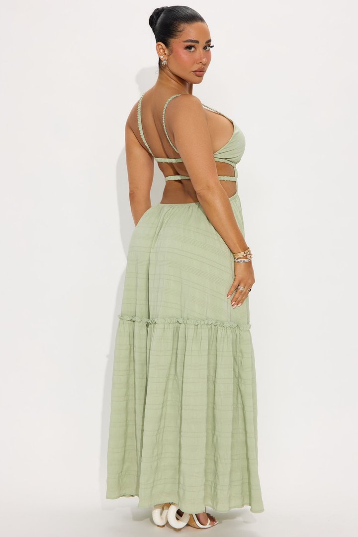 Ellen Tiered Maxi Dress - Sage