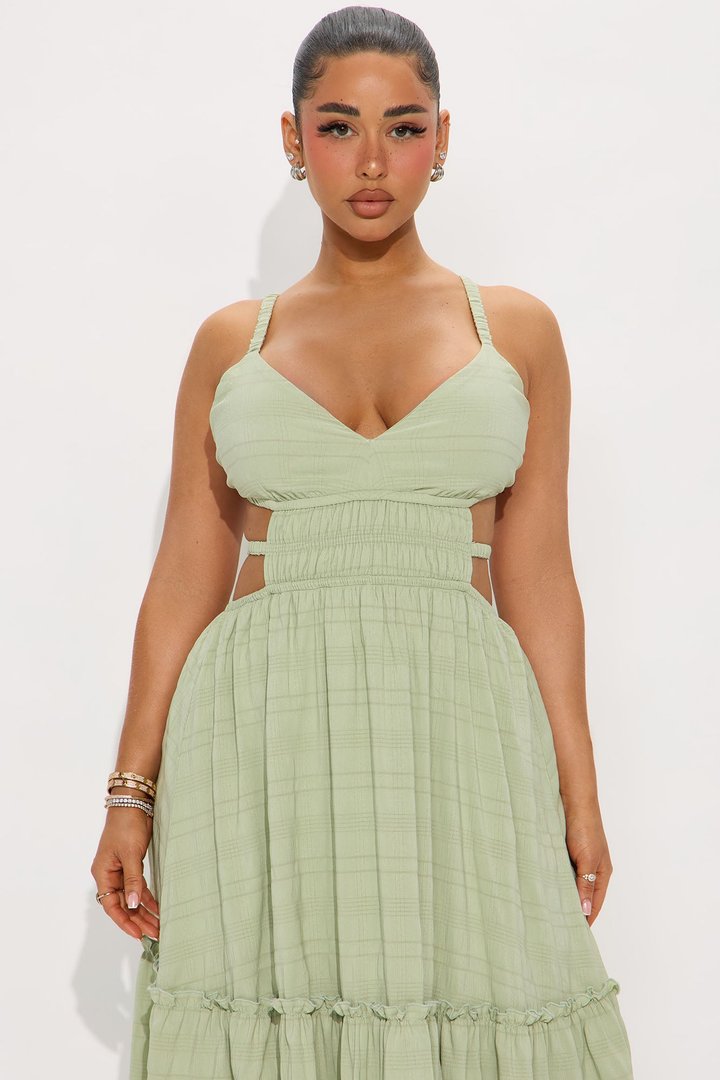 Ellen Tiered Maxi Dress - Sage