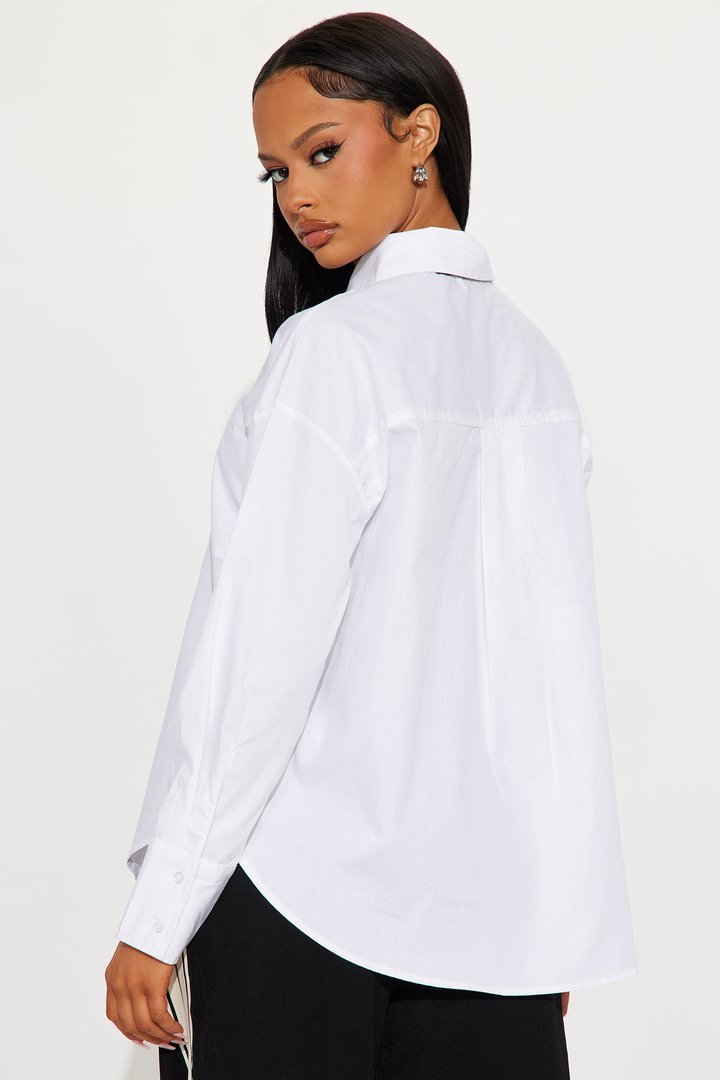 Back At The Office Poplin 2 Piece Shirt And Tie - White/Black