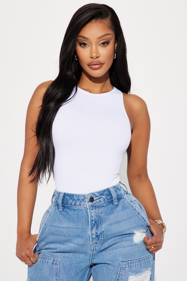 Sienna Seamless Bodysuit - White