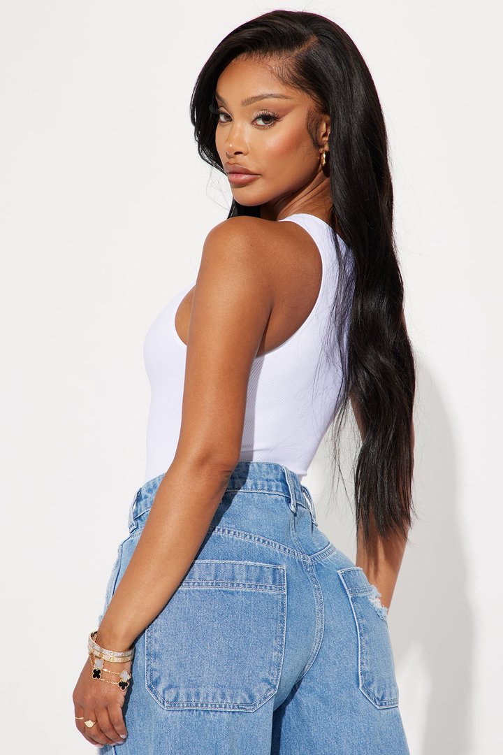 Sienna Seamless Bodysuit - White
