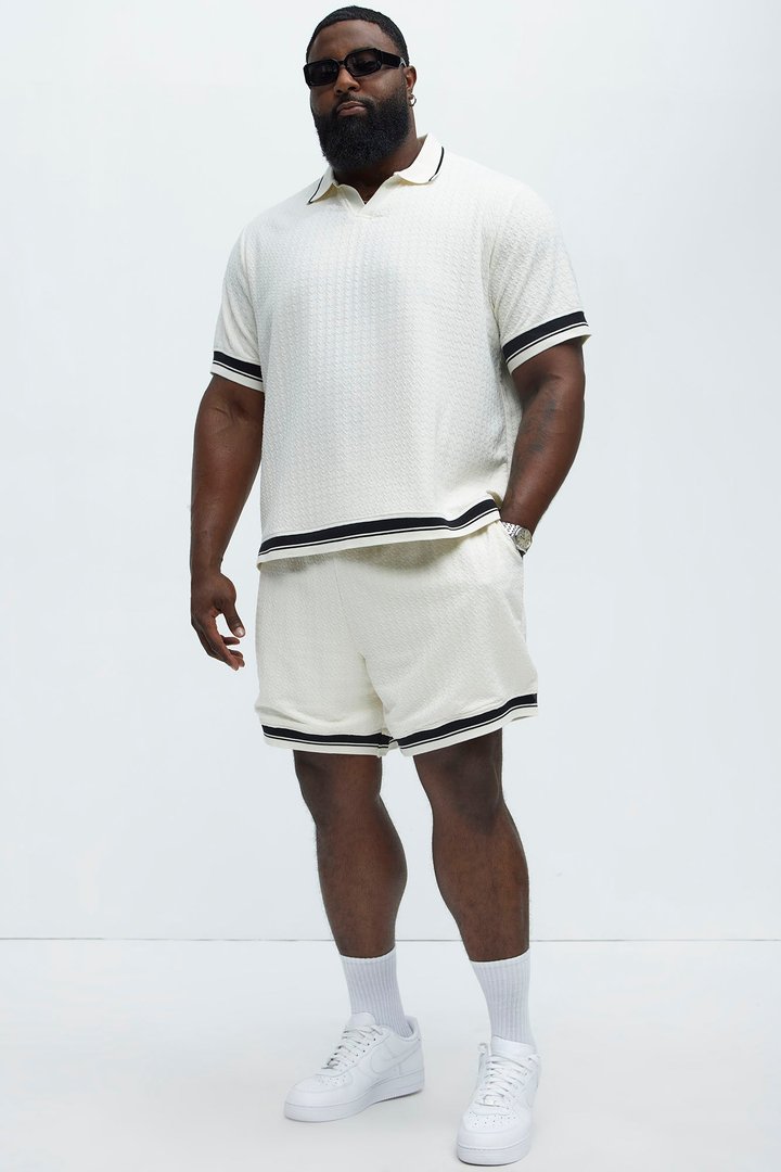 Princeton Textured Shorts - Cream