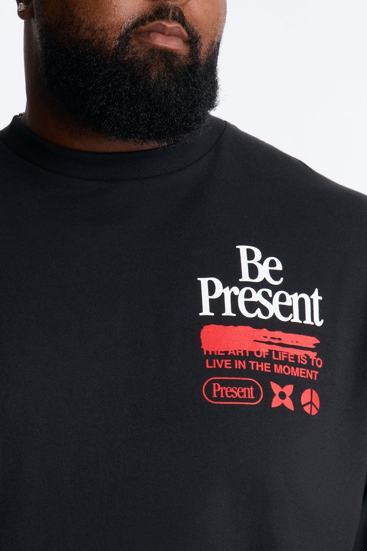 Be Present Short Sleeve Tee - Black