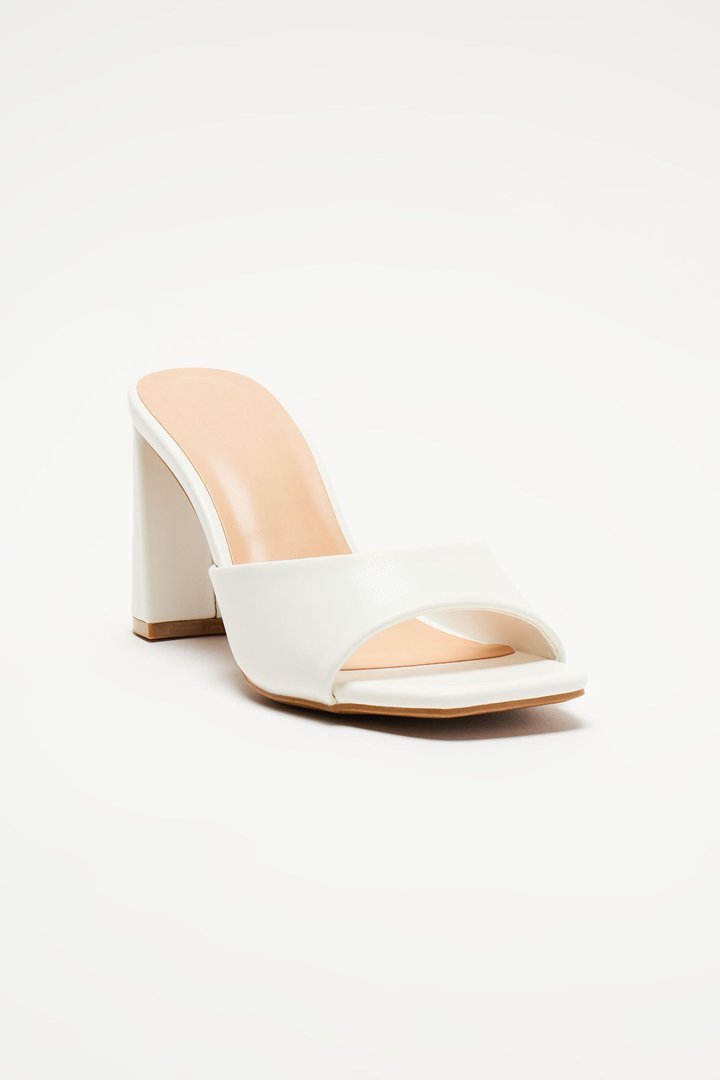 Take Me Somewhere Mules - White