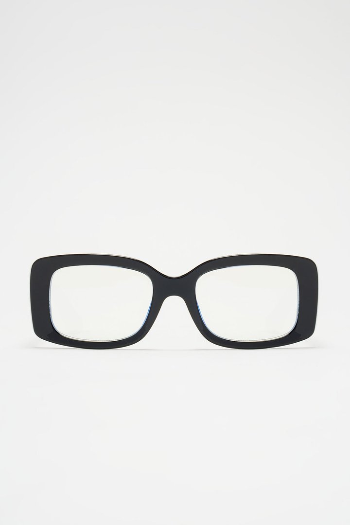 Figure You Out Blue Light Glasses - Black