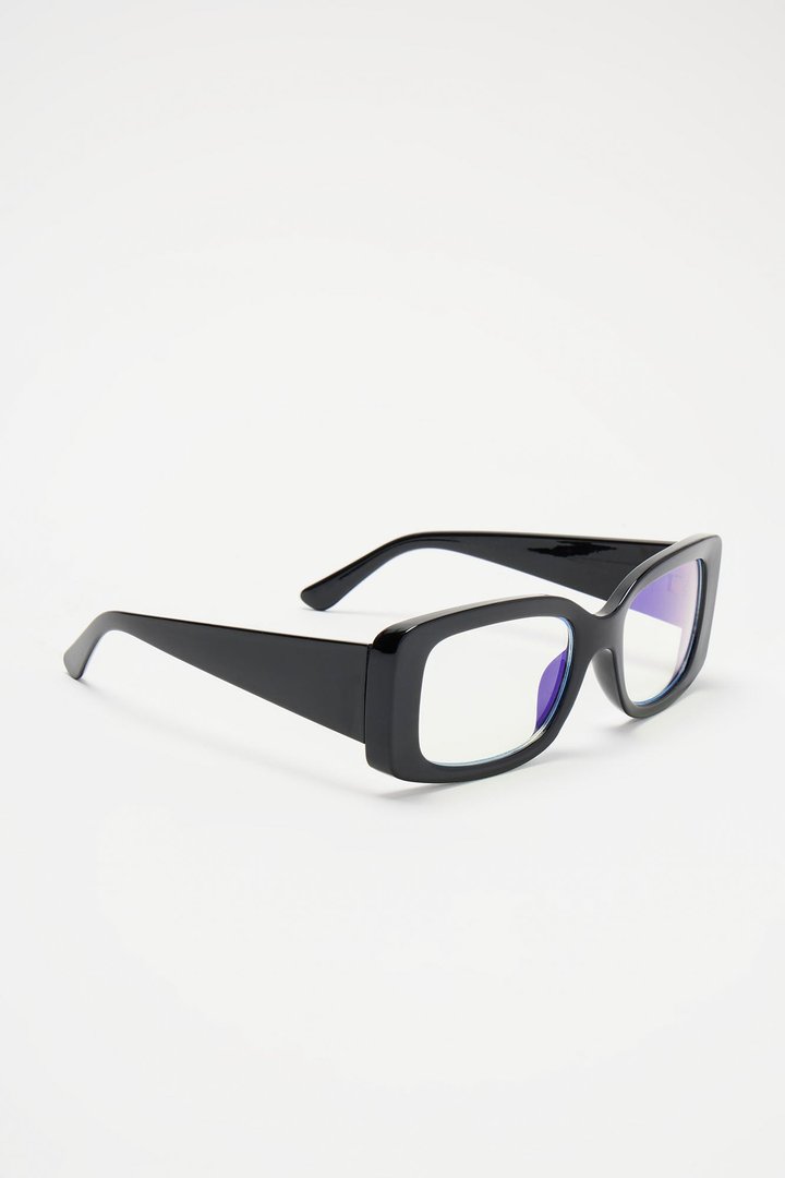 Figure You Out Blue Light Glasses - Black
