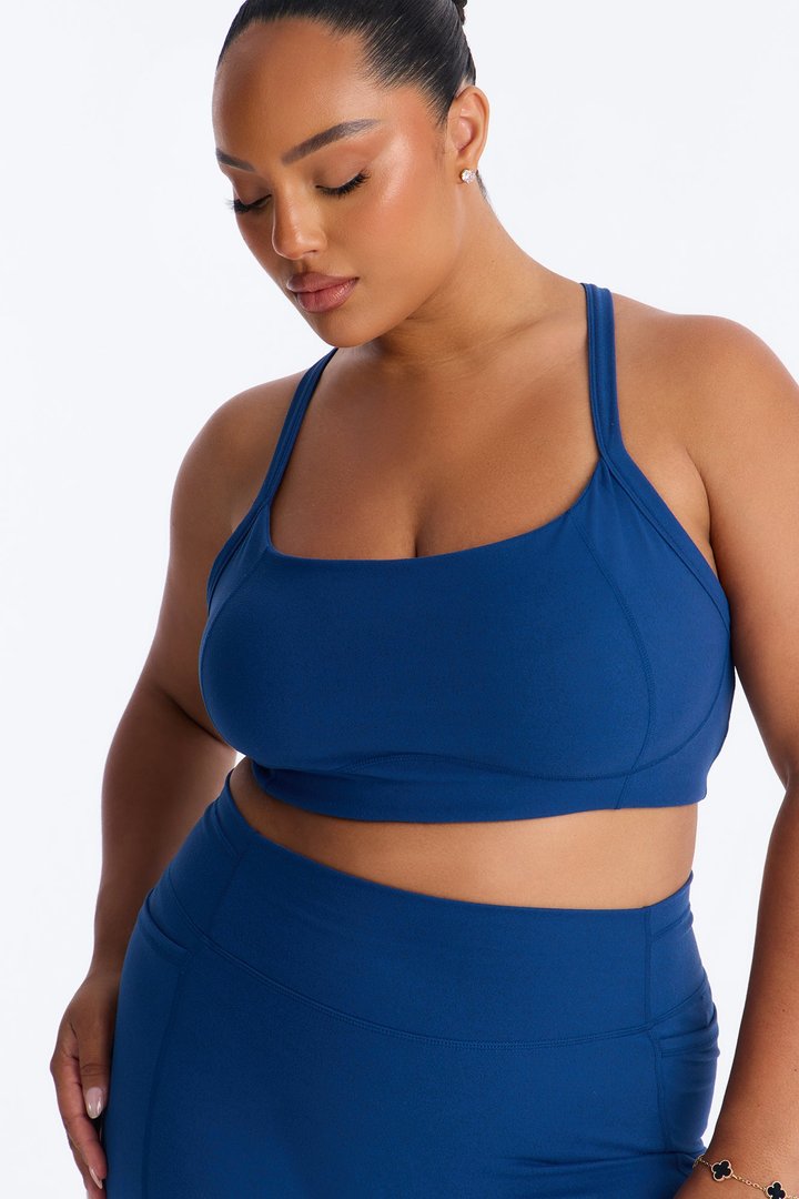 Lana Biker Short Set - Navy