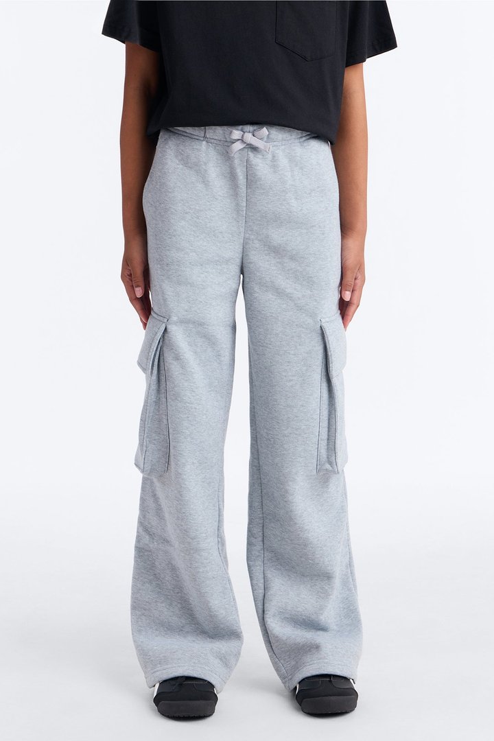 Mini Luna Cargo Jogger - Heather Grey