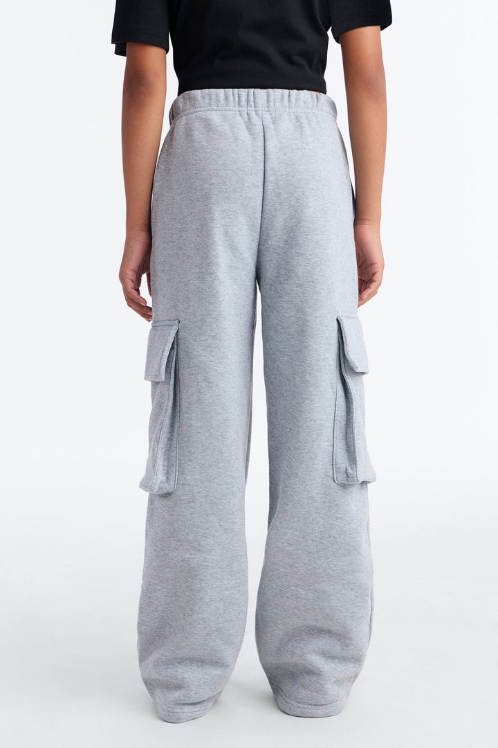 Mini Luna Cargo Jogger - Heather Grey