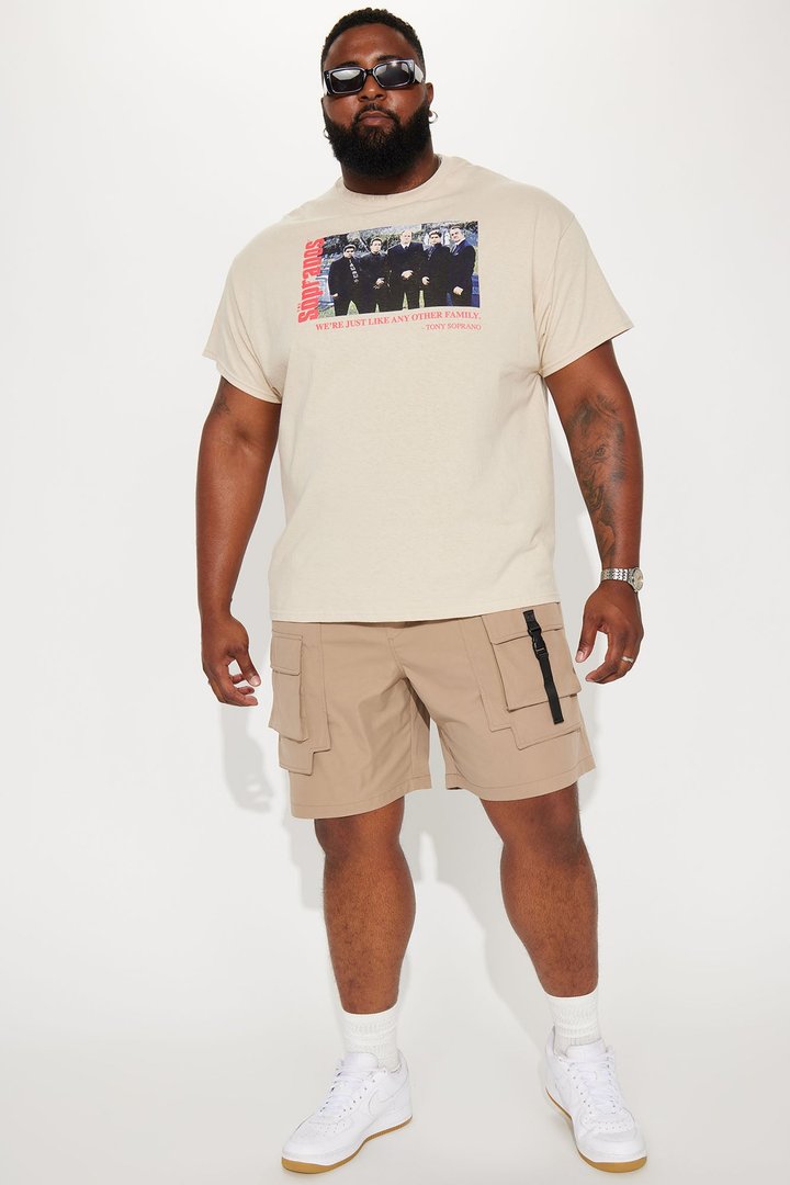 All Cap Utility Nylon Cargo Shorts - Taupe