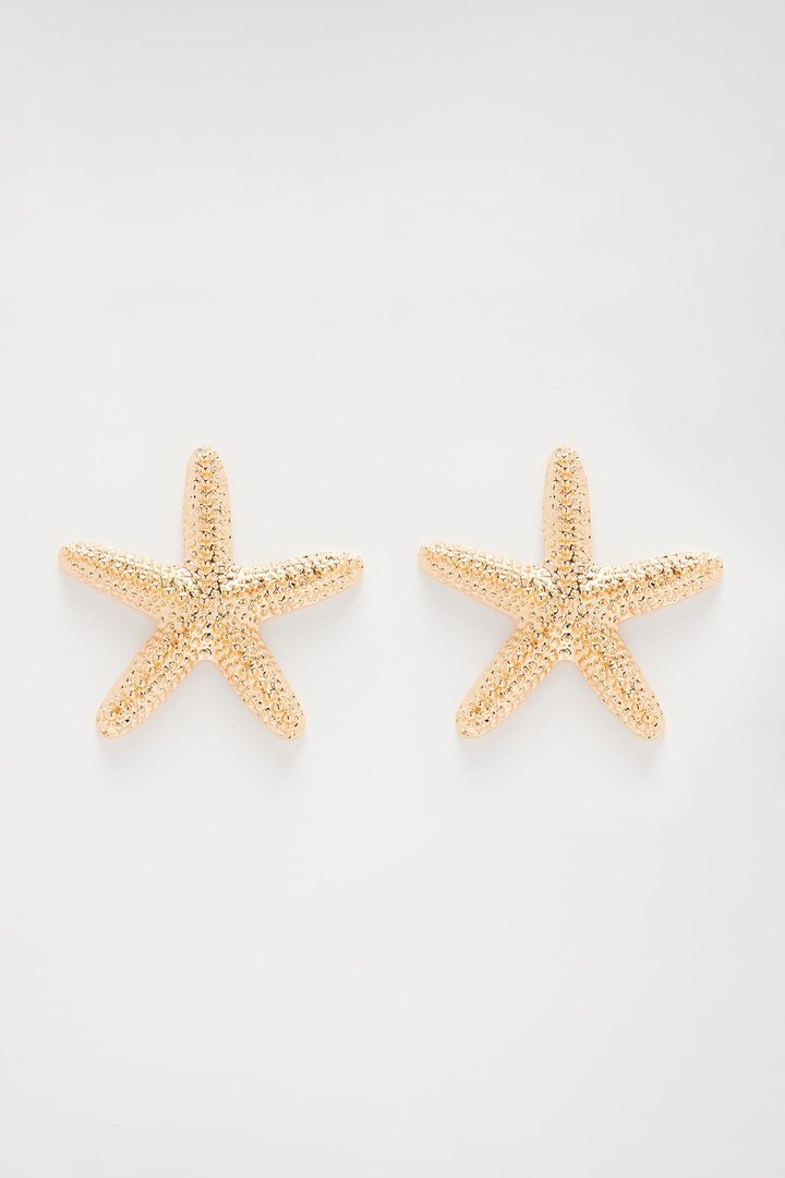 Seastar Earrings - Gold