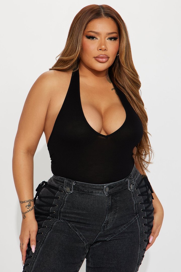 Karol Halter Bodysuit - Black