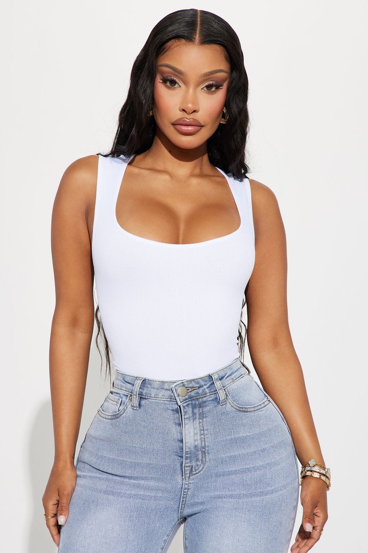 Cindy Seamless Bodysuit - White