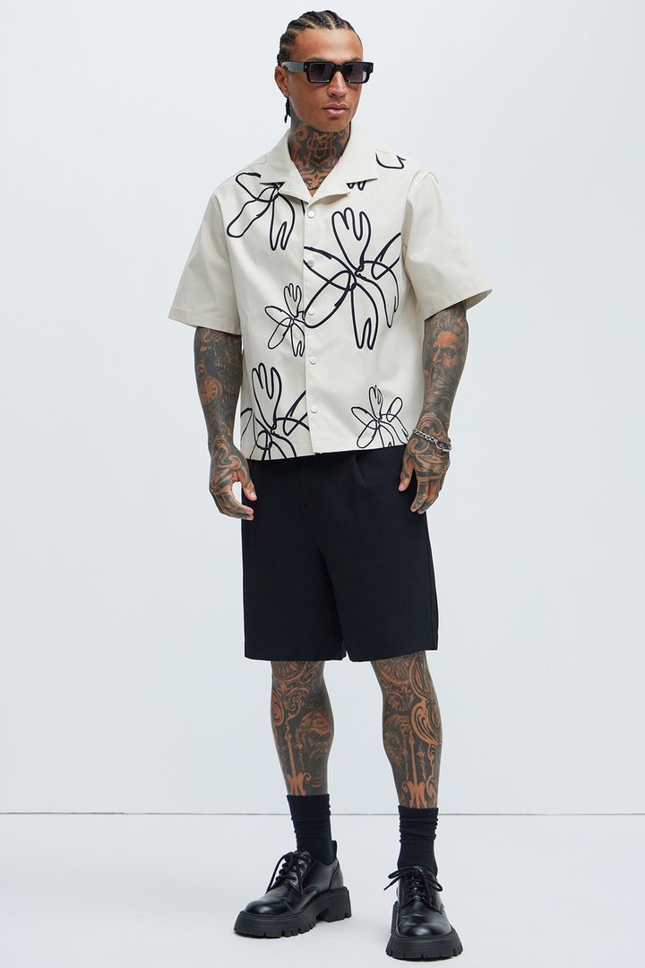 Carver Graffiti Shirt - Off White
