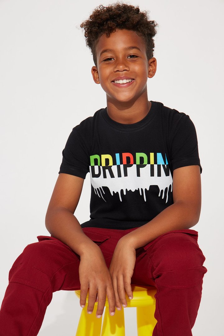Mini Drip Drippin Short Sleeve Tee - Black