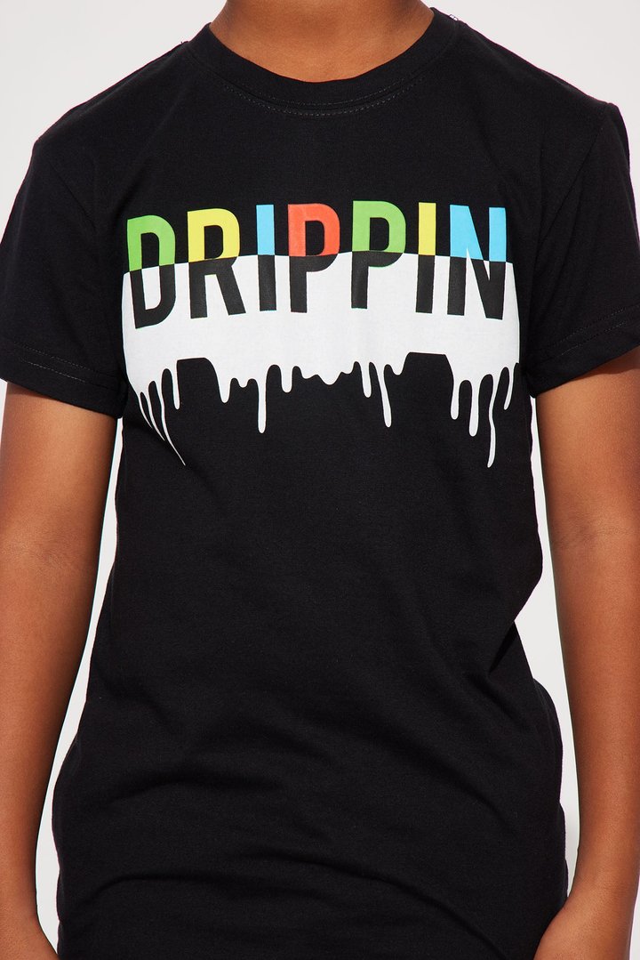 Mini Drip Drippin Short Sleeve Tee - Black