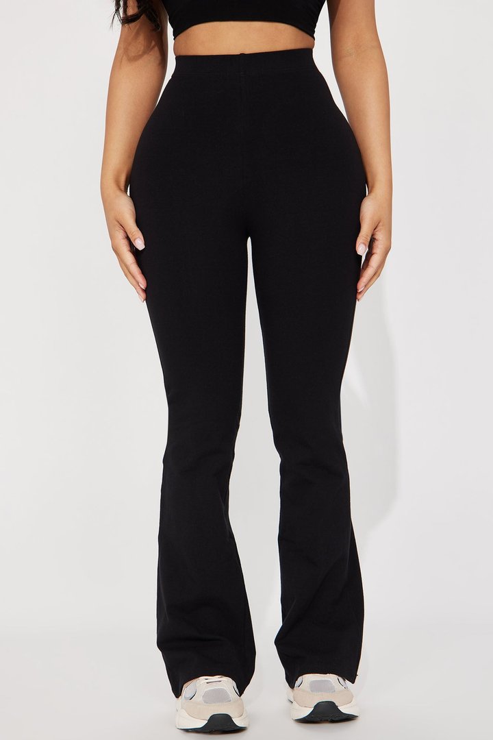 Petite Adriana Flare Pant - Black