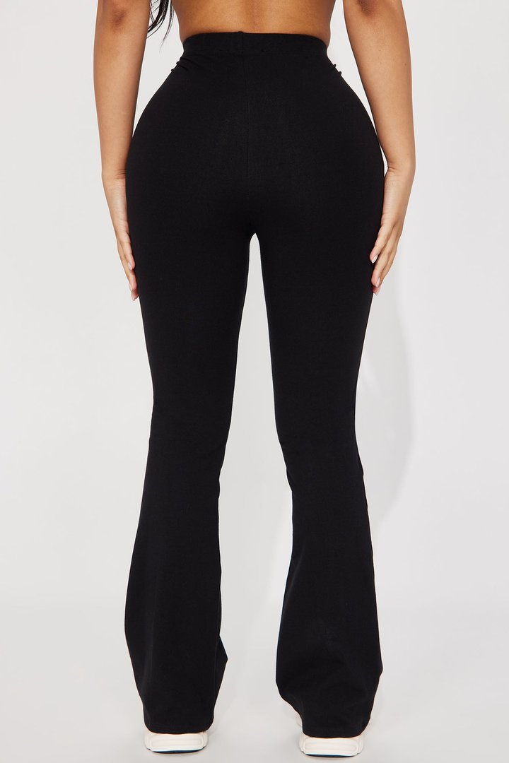 Petite Adriana Flare Pant - Black