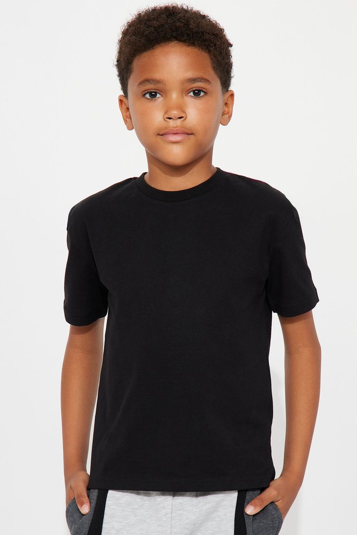 Mini FN Essential Crew Tees 3 Pack - Black