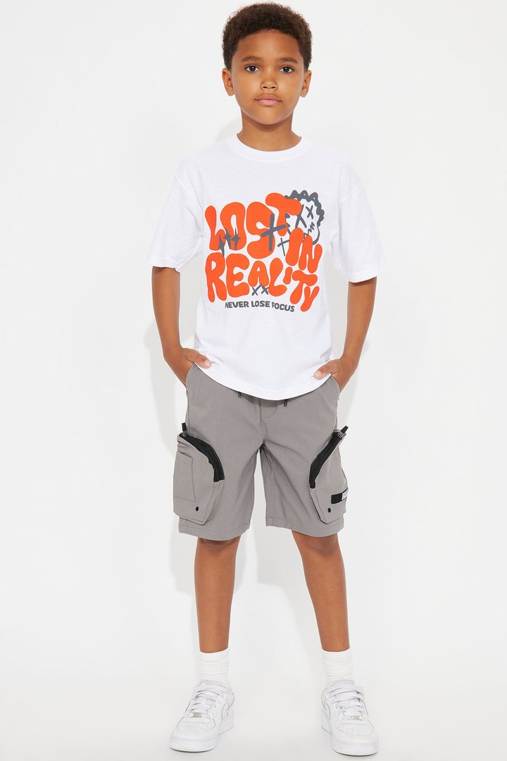 Mini Never Lose Focus Short Sleeve Tee - White