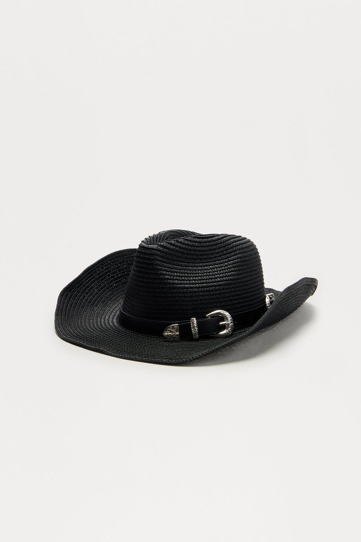From Texas To LA Cowboy Hat - Black