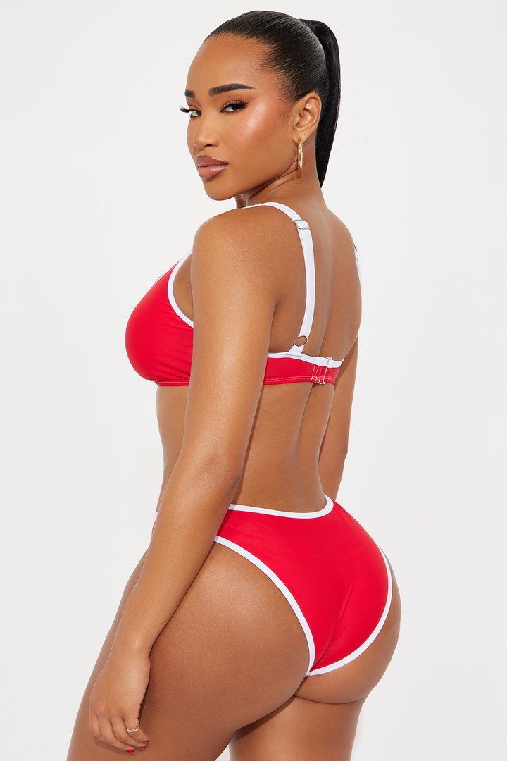 Honolulu Tank Bralette 2 Piece Bikini - Red