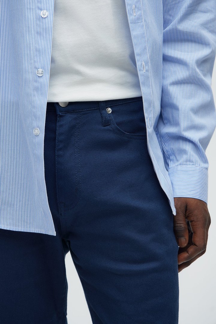 Mike Straight Taper Jeans - Navy