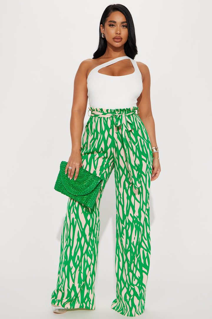 In The Tropics Jumpsuit - Green/combo