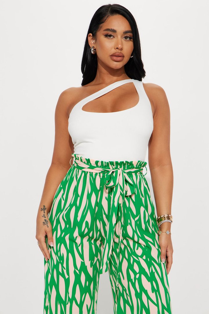 In The Tropics Jumpsuit - Green/combo