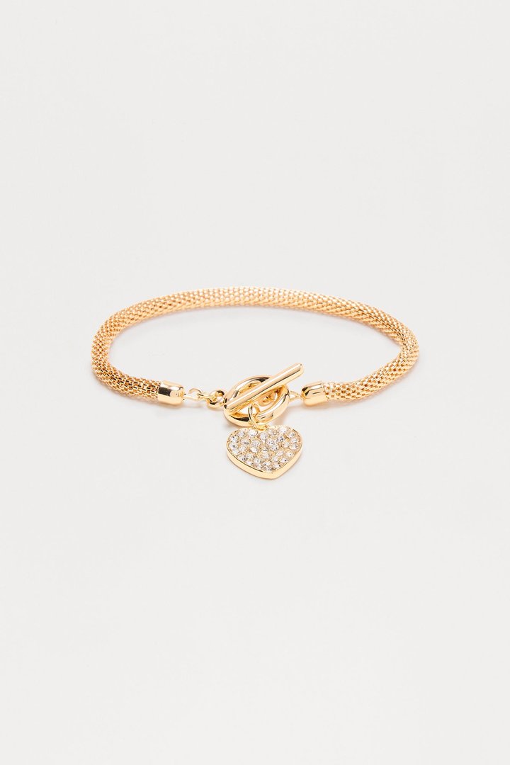 Adore You Heart Bracelet - Gold