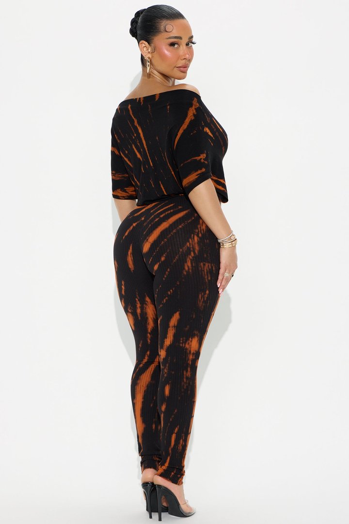 Stephanie Tie Dye Jumpsuit - Black